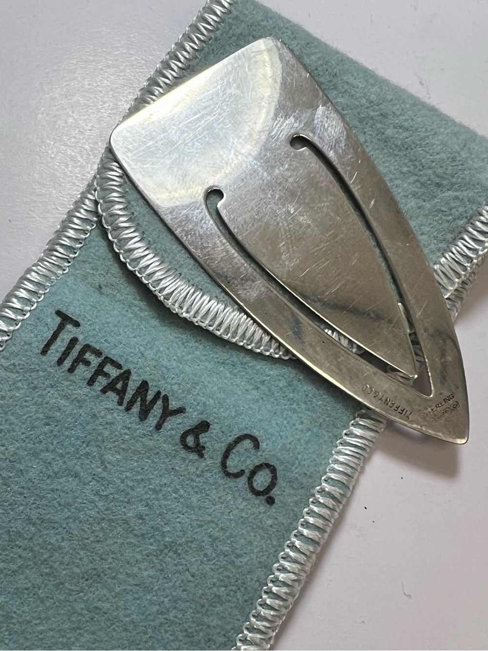 Vintage Authentic Tiffany & Co. Sterling Silver bookmark